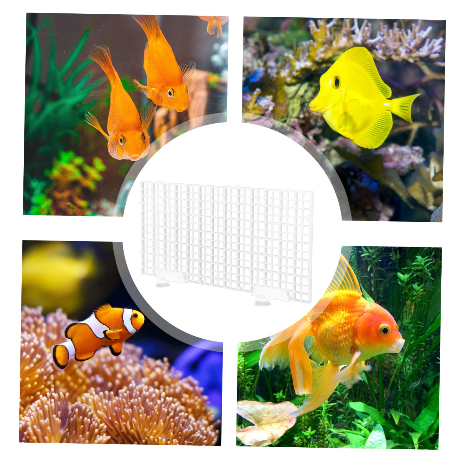 ABOOFAN 3 Juegos Placa de Aislamiento de Tanque de Peces Divisor de Rejilla de Tanque de Peces Suministros de Filtro de Acuario Almohadilla de Filtro Inferior Tablas divisorias de Arena