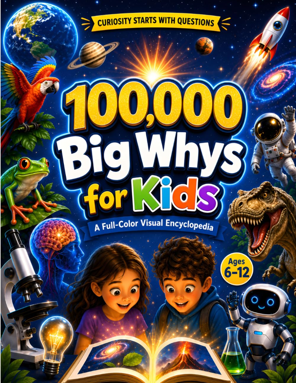 100,000 Big Whys for Kids: A Full-Color Visual Encyclopedia of Amazing Questions and Answers for Curious Kids Ages 6-12