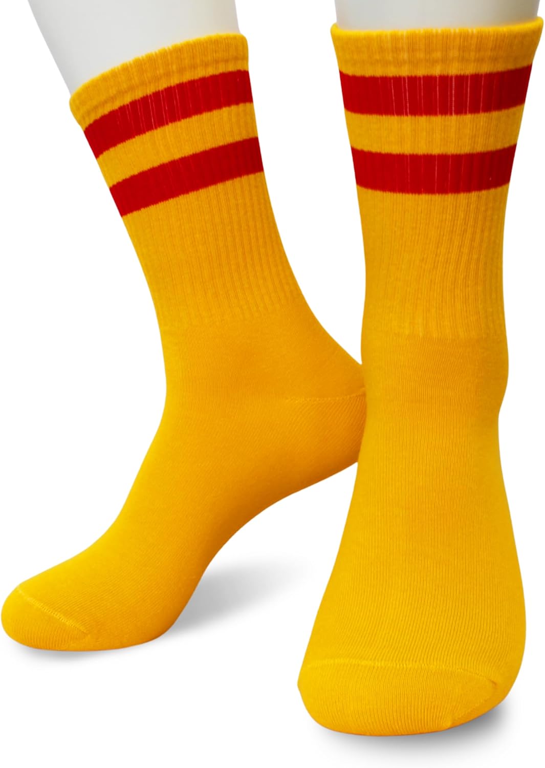 Striped Crew Socks Fun Colorful Costume Socks for Men and Women Perfect for Halloween Fall Outfits