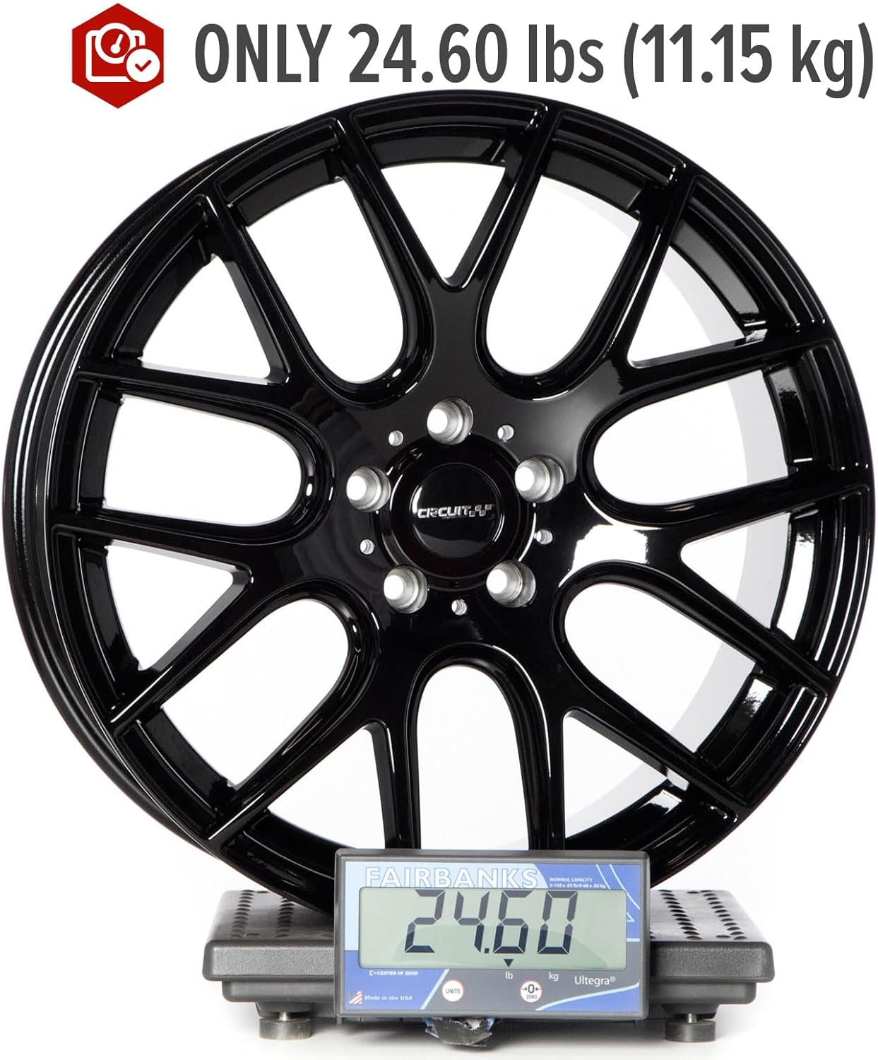 Circuit Performance CP31 19x8.5" Gloss Black 5×114.3 [+35mm] Compatible with Honda Accord, Civic, CR-V, Toyota Camry, etc
