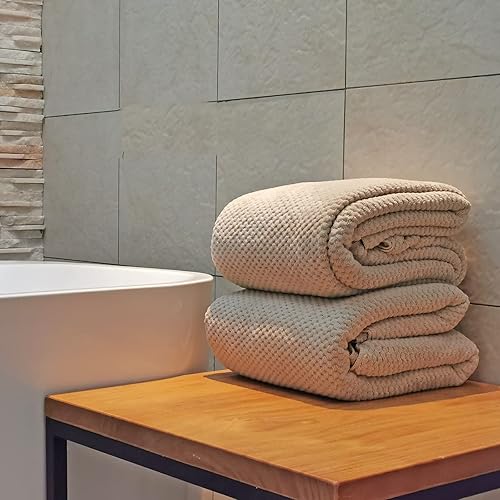 Miniatura 4 de YTYC Toallas, 2 toallas de baño de 39 x 78 pulgadas, 2 toallas de baño de 29 x 59 pulgadas, 2 toallas de mano, 2 toallas de baño, ultra suaves,