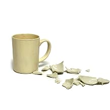 NewRuleFX Brand SMASHProps Breakaway Large Mug Prop - White Opaque - White,Opaque