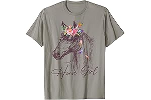 Horse-Shirt Horse Girl Horseback Riding Cute Girls Shirts