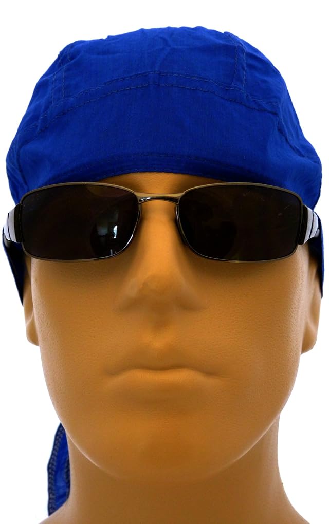 Buy Caps and Hats Royal Blue Solid Color Doo Du Rag Head Wrap Band Skull Cap Motorcycle Biker