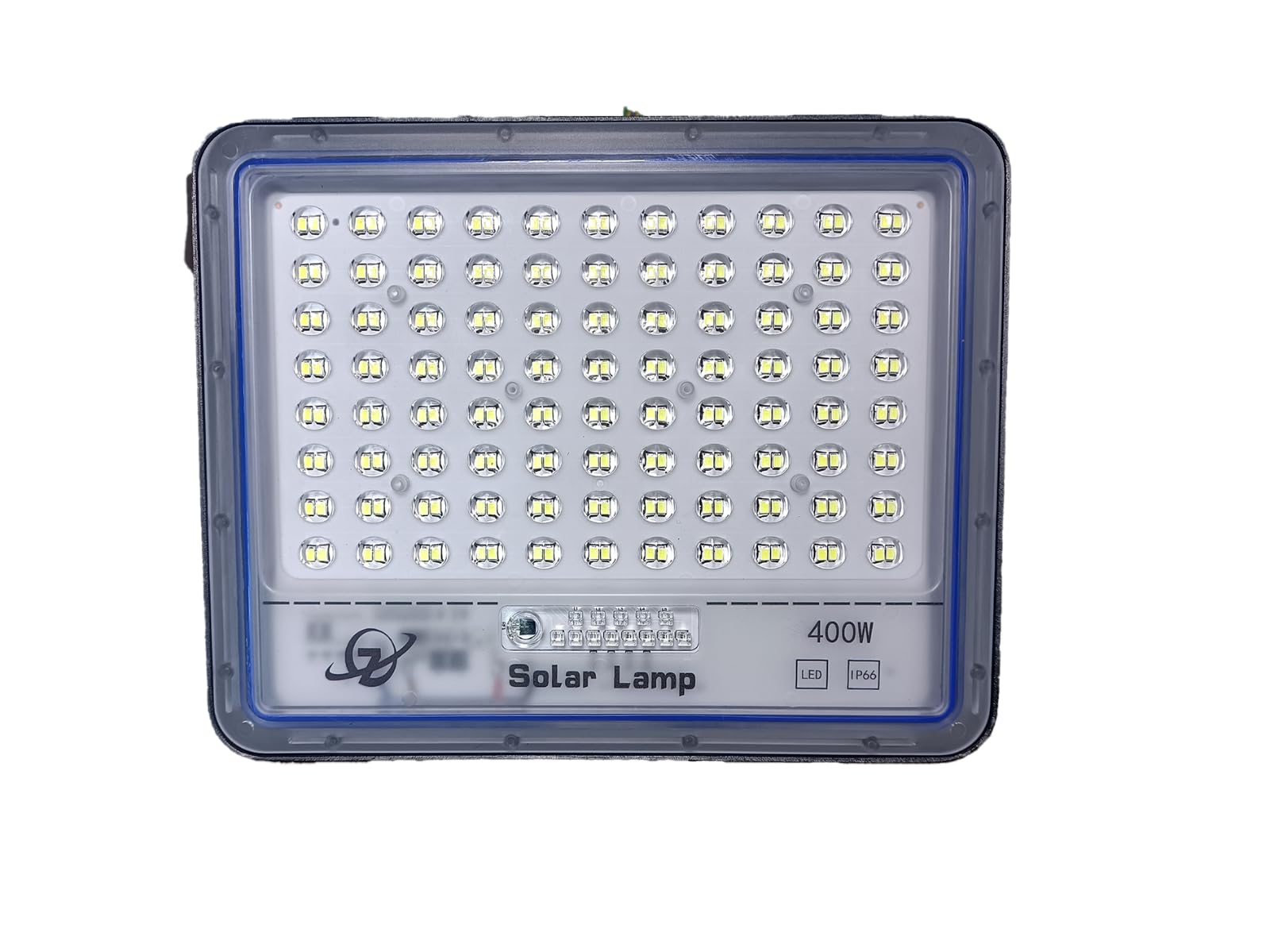 Generico FARO SOLARE 400W LED CON PANNELLO FARETTO CREPUSCOLARE TELECOMANDO IP66