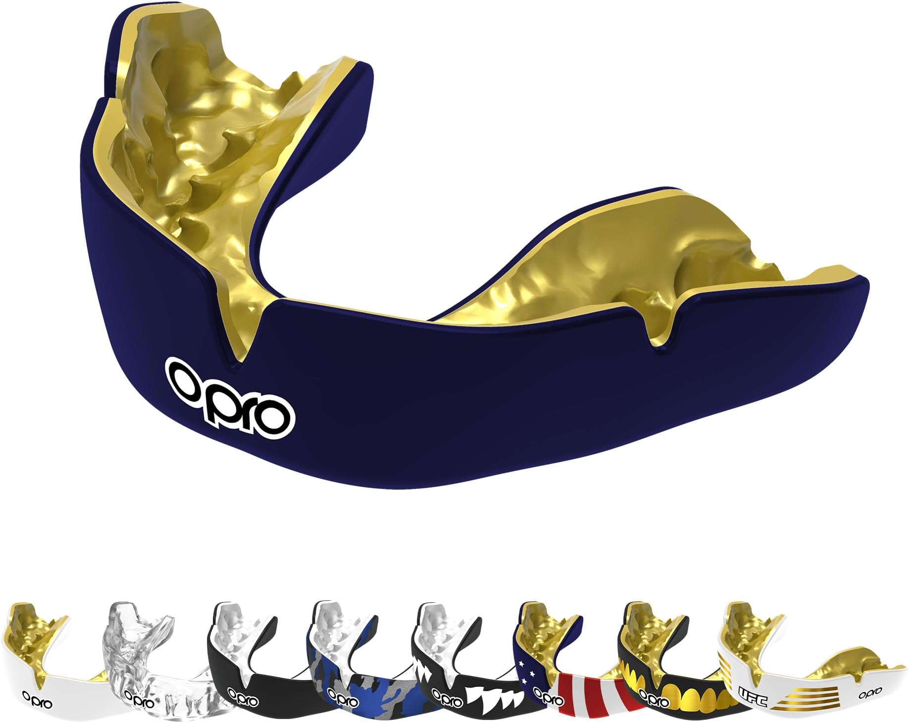 OPRO Instant Custom-Fit Mouthguard – Dentist Level Gum Shield Adult and Kids – OPRO Mouth Guard Boxing and MMA, Self-Fit Gum Shield Rugby and Hockey – Maximum Protection with Dental Warranty