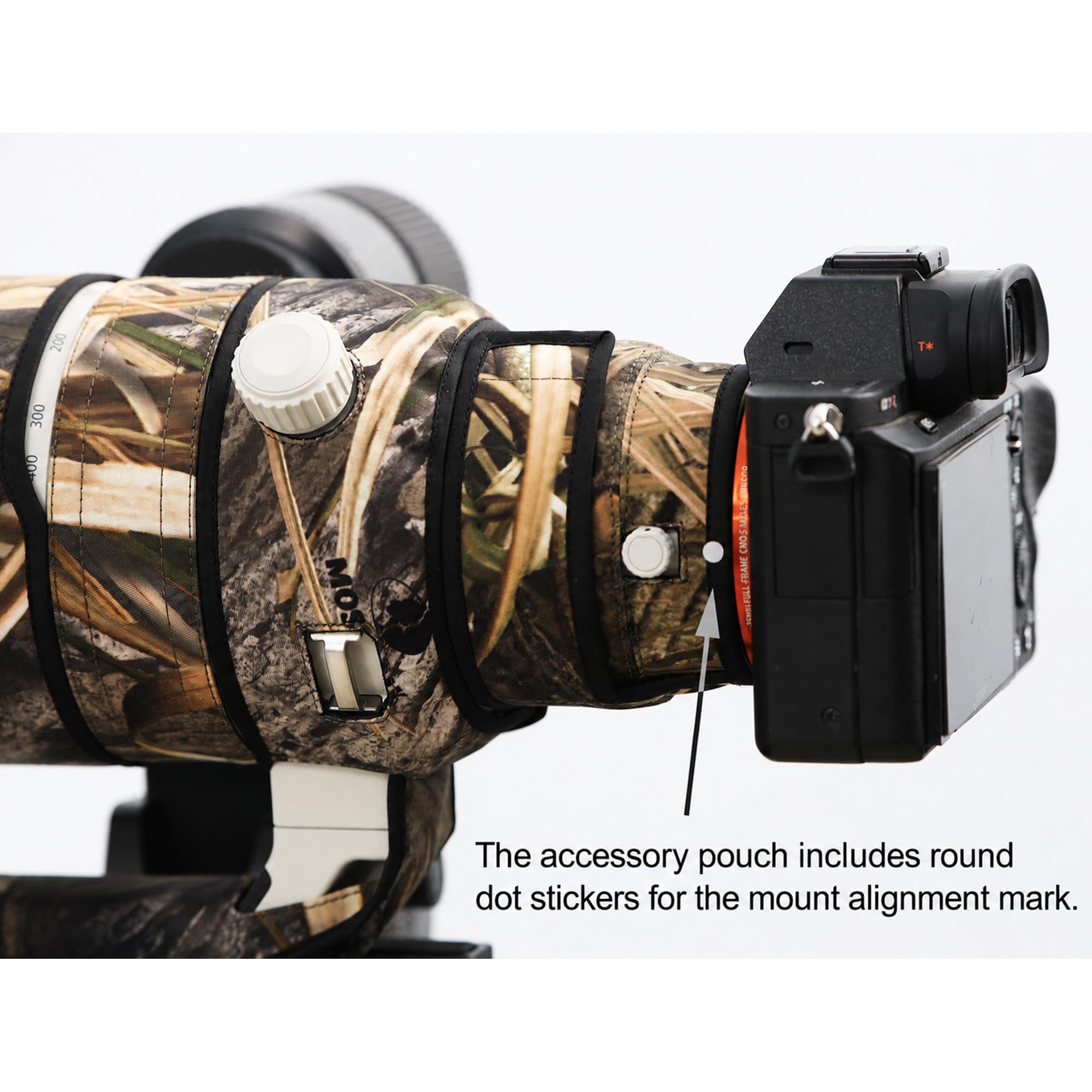 Rolanpro Objektivschutz für Sony FE 100–400 mm F4.5 GM OS (SEL100400MC), wasserdichte Camouflage-Regenmantel, Objektivschutzhülle für Wildtierfotografie, Vogelbeobachtung und Outdoor-Shooting # 31
