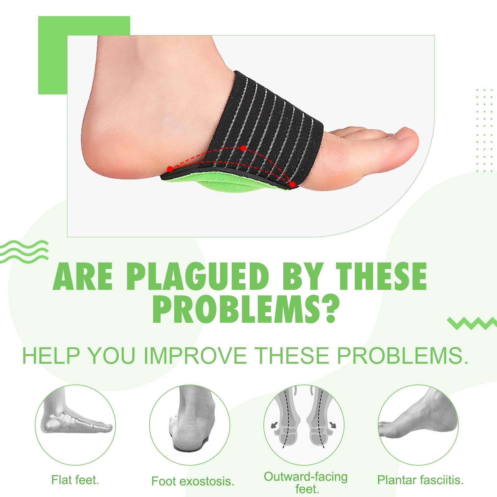 Leikedun 3 Pair Arch Support - Image 4