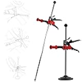 AUTOSOLO Steering Wheel Holder & Brake Pedal Depressor Set - Upgraded Actuators, Silicone Protection, Padded Base - Alignment & Brake Test Support Tools for Cars, Trucks & SUVs