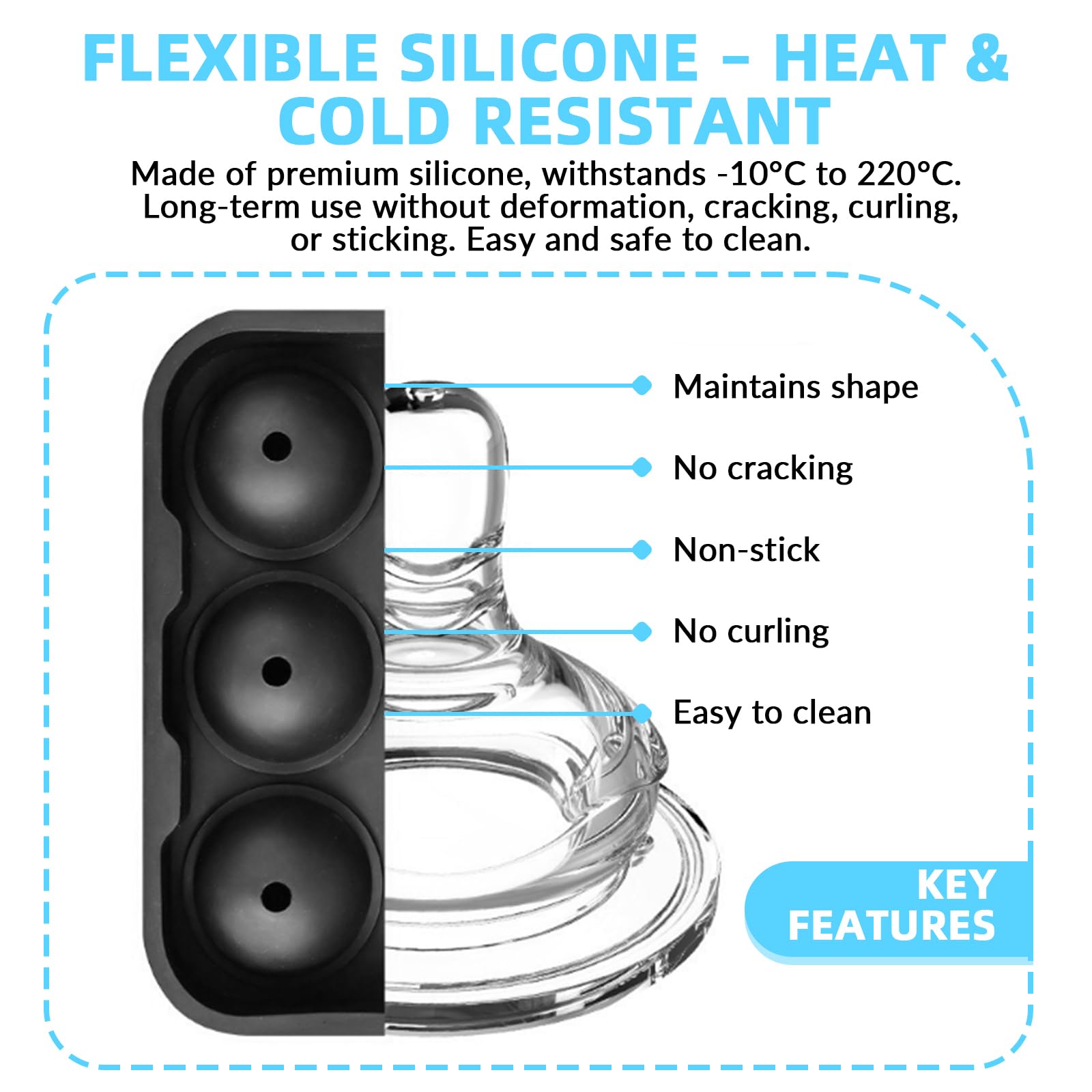 Cubitera de 4L con Tapa, Set de Cubo de Hielo de Acero Inoxidable de Doble Pared con Colador, Pinzas para Hielo, Pala para Hielo, Molde de Cubitos de Silicona, Enfriador de Champán y Vino para Cerveza