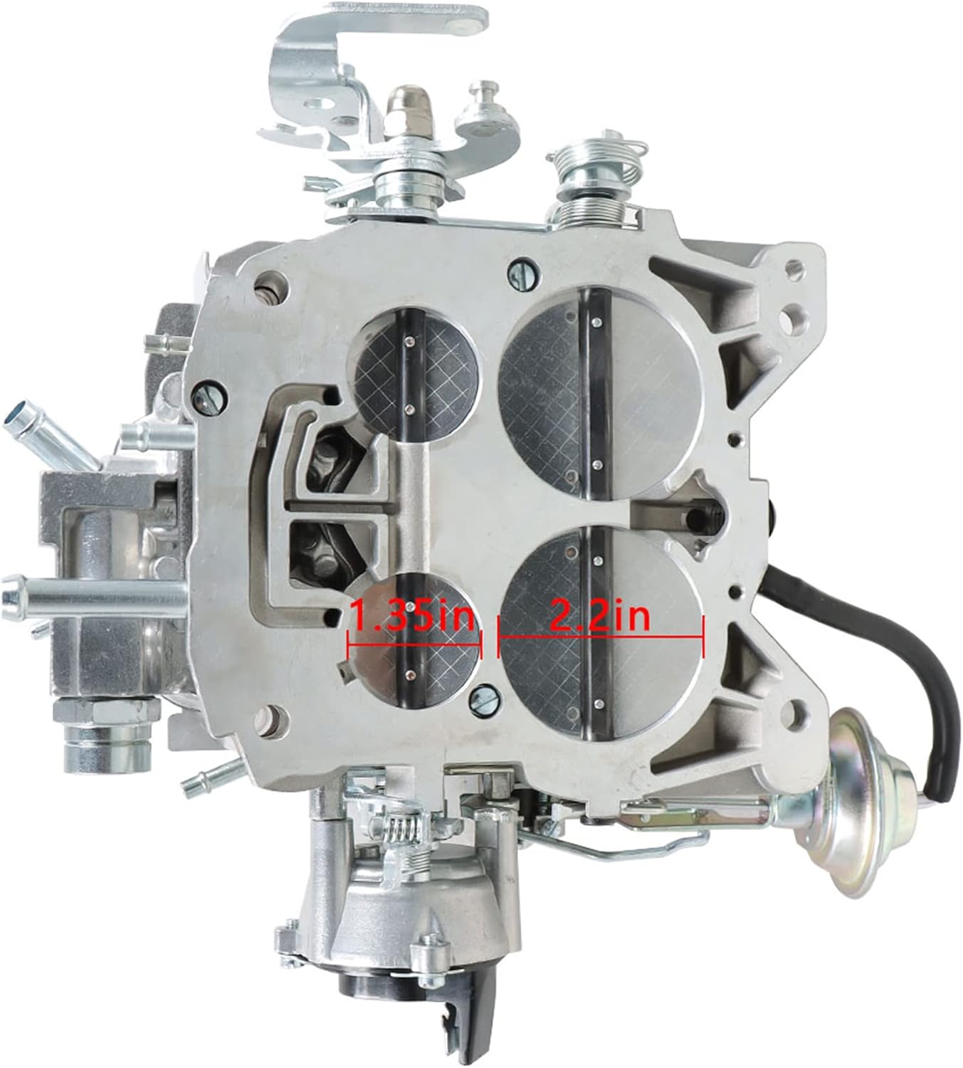 waltyotur 4 Barrel Carburetor For 1904R 1906R Rochester Quadrajet 4MV Vacuum Secondary 750CFM Replacement for Chevy GMC with 305-350c.i Engine 1980-1989 Electric Choke 4BBL Carb W/Gaskets Plugs Jets