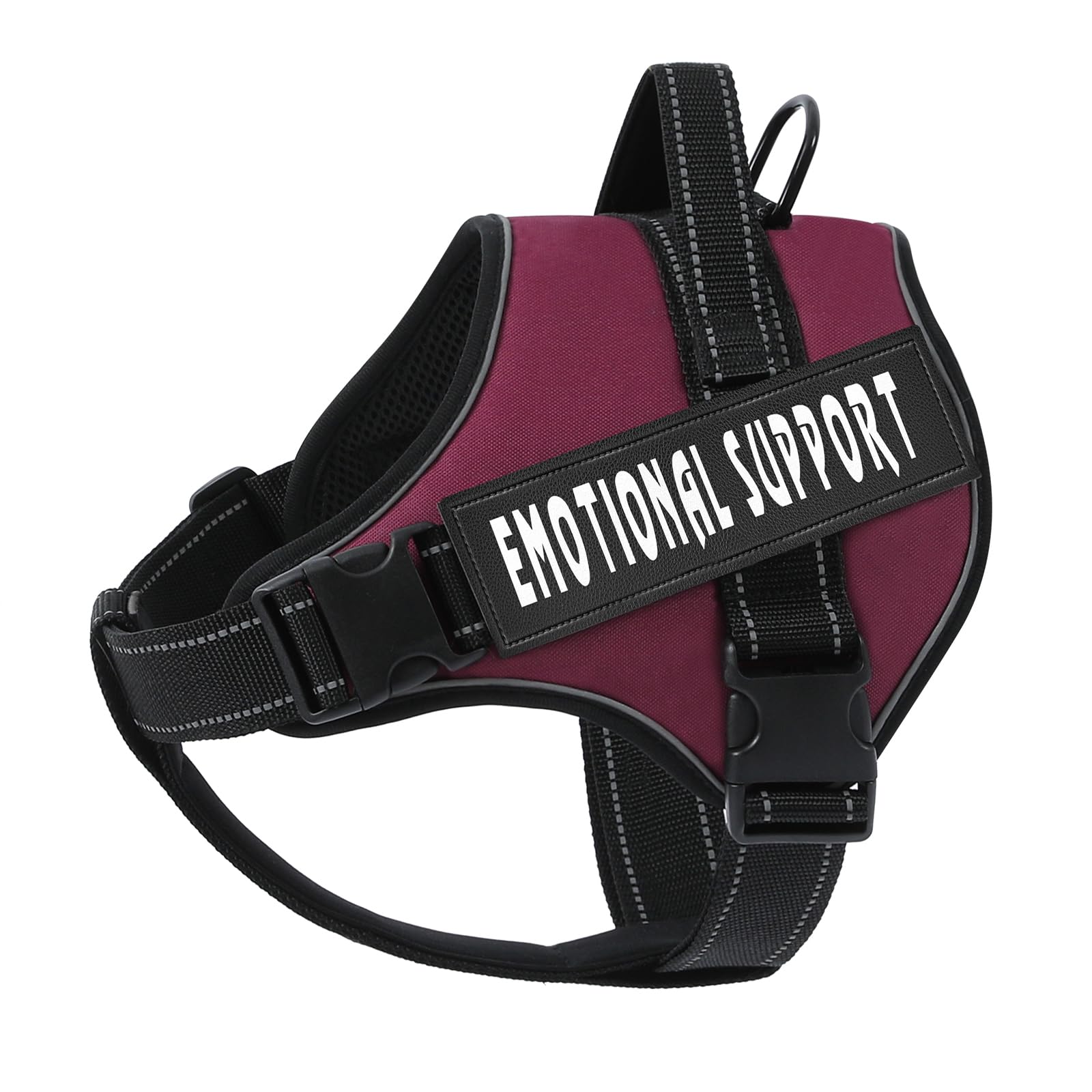 VOOPET Emotional Support Dog Harness, Professional Service Dog Vest for Medium Dogs, Reflective, Breathable, Adjustable, No Pull/Choke, ESA Essential