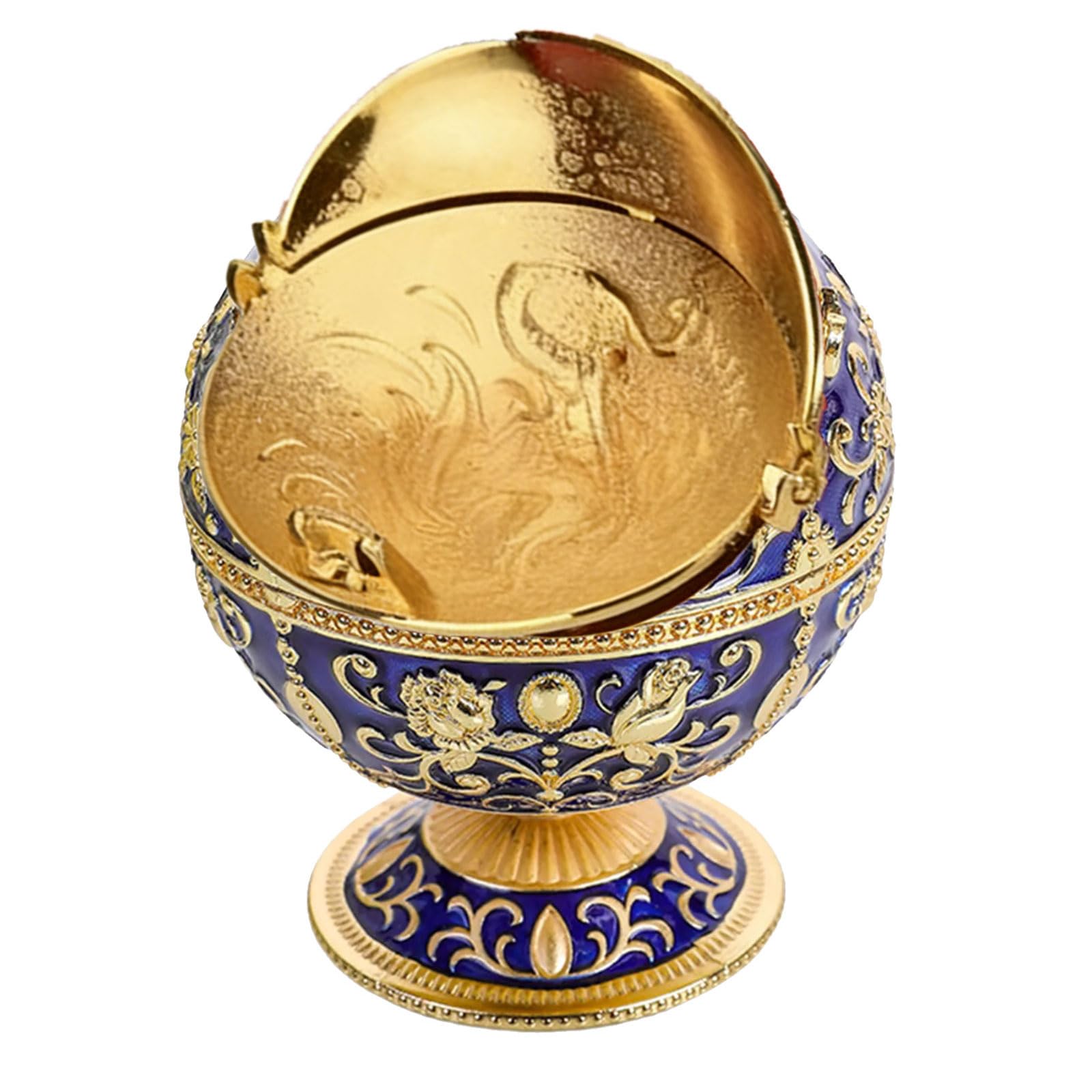 Uqezagpa Modern Metal Ball Ashtray for Home Stylish Design Prevents Ashes Scattering Decorative Holder Artistic Metal Home Decors