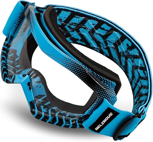 BELINOUS - Gafas de protección para niños para ATV, moto de cross, motocicleta, motocross MX, gafas de moto de cross para jóvenes para niños de 3 a