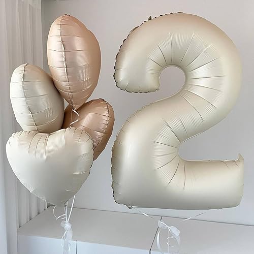 Miniatura 7 de KALOR Globos de Mylar de corazón blanco de 18 pulgadas, 10 globos de papel de aluminio, globos en forma de corazón para compromiso, despedida de