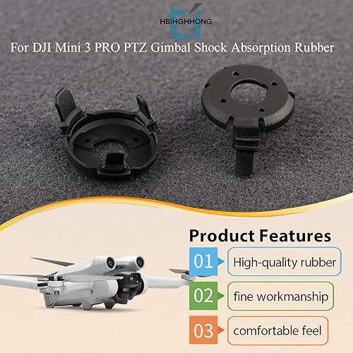 Miniatura 2 de Repuesto para DJI Mini 3 Gimbal de absorción de impactos de goma para DJI Mini 3 Pro Damper Gimbal Cámara Amortiguador Drones Accesorios Piezas con
