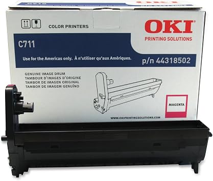 Oki Data 44318502 Image -Drum for C711 Series Printers, 20000 Page Yield, Magenta