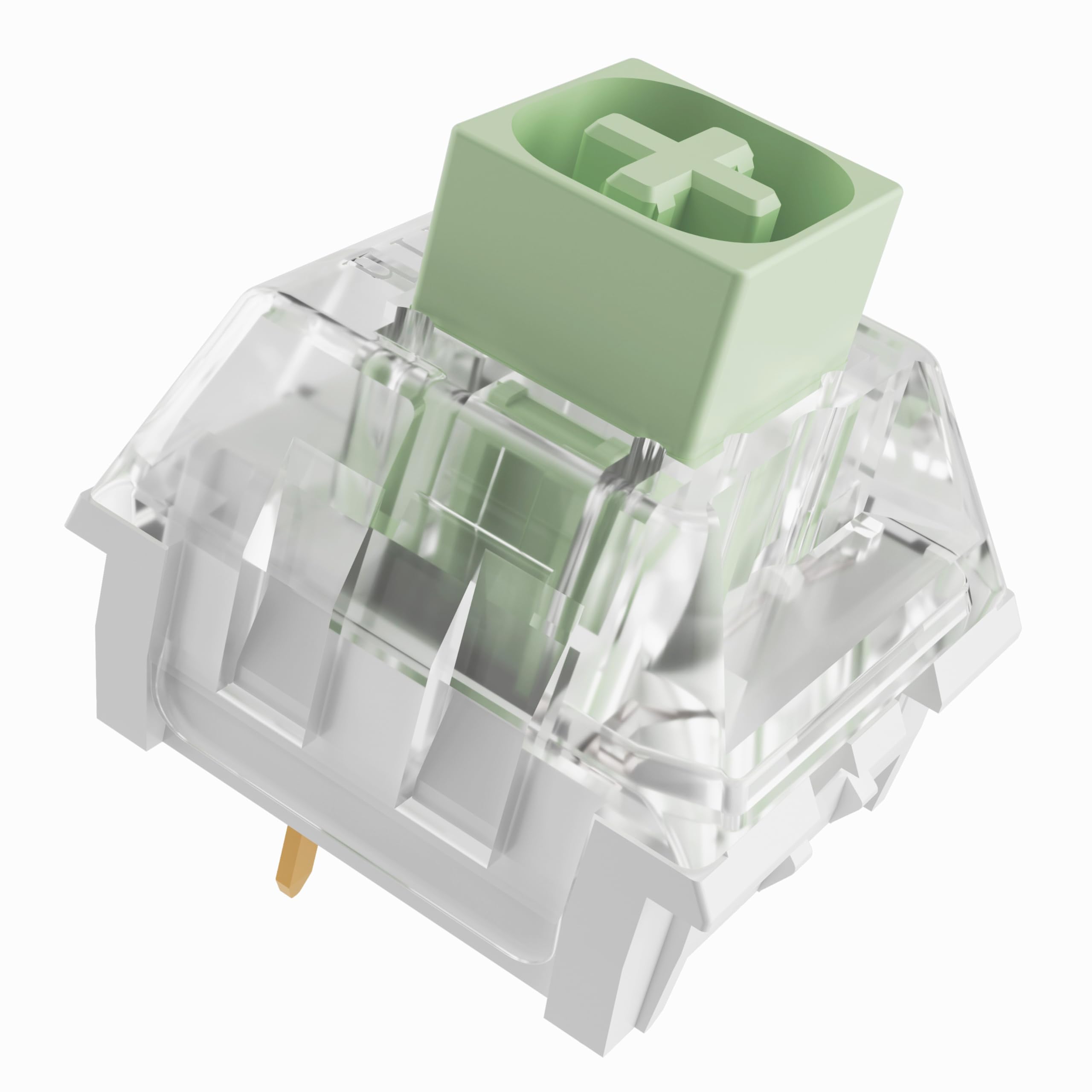 Kailh Box Jade Clicky Switch, 3-Pin 50gf Dustproof and Waterproof/Typing Game Switch for MX Mechanical Keyboards(Jade,10pcs-image-48