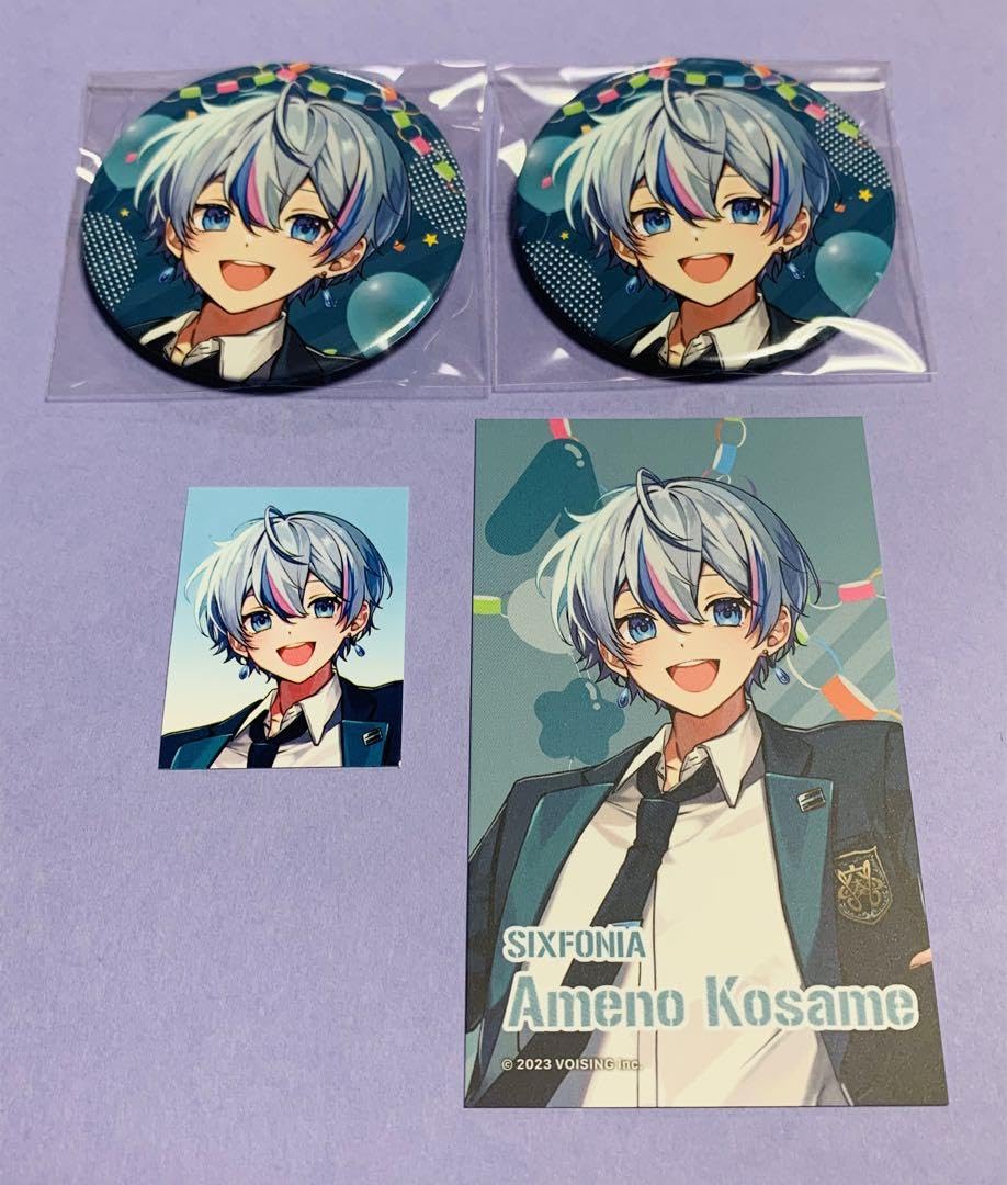 Amazon.co.jp: シクフォニ 学園祭 缶バッジ&ステッカー&カード 雨乃こ