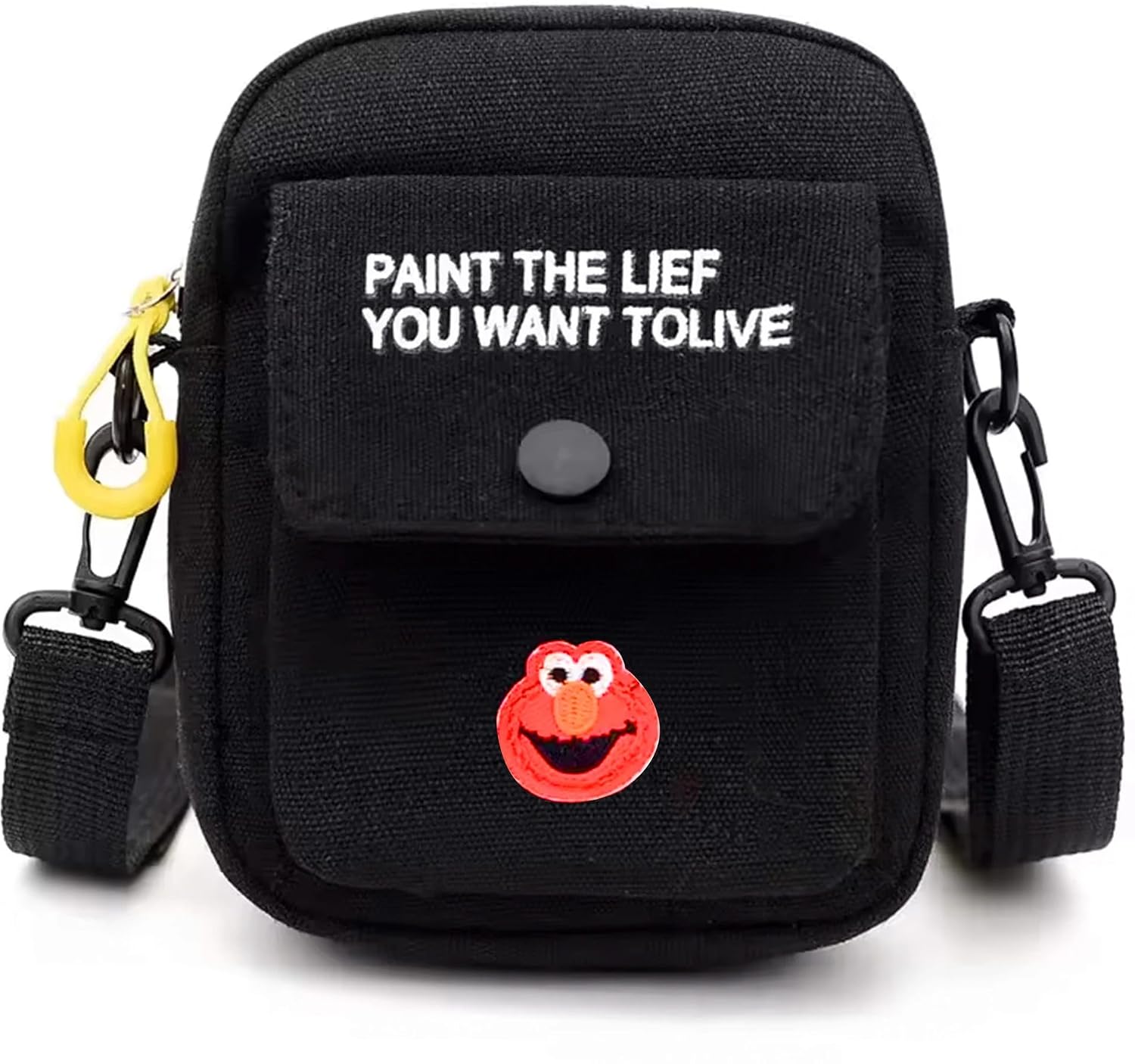 Storite Mini Crossbody Sling Bag for Men & Women | Compact Utility Shoulder Bag with Front Pocket | Lightweight Travel Pouch for Mobile, Wallet & Daily Essentials | Black