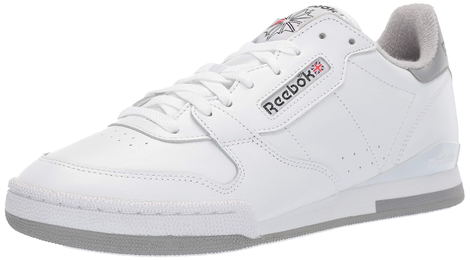 Amazon.com | Reebok Men's Phase 1 Shoe, White/Matte Silver/tin  Grey/Excellent red, 4.5 M US | Fashion Sneakers