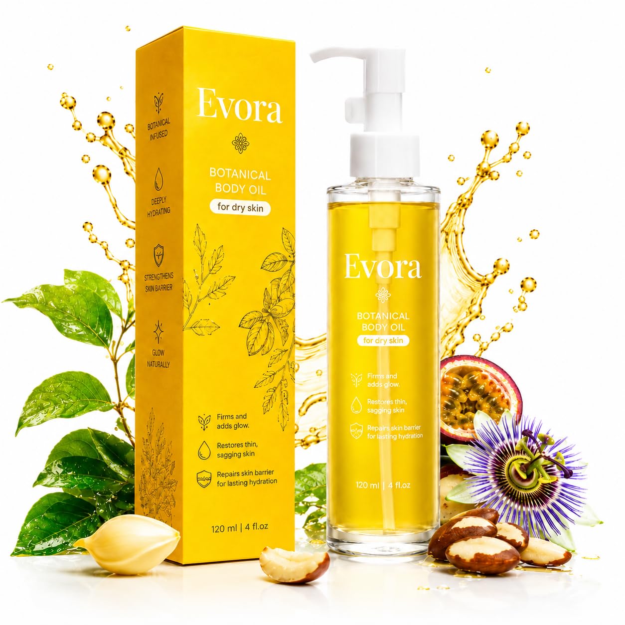 Evora Botanical Body Oil Deep Nourishment And Moisture For Crepey Skin (1 pcs)