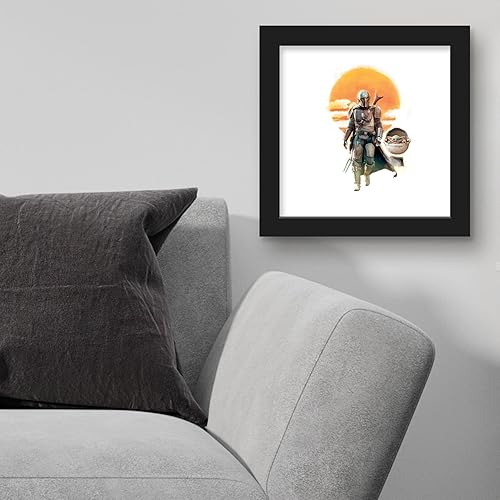 Miniatura 4 de Trends International Gallery Pops Star Wars The Mandalorian - Desert Sun Canvas Wall Art, Unframed Version, 12" x 12" Gallery Pops Canvas Wall Art