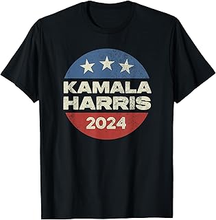 Vintage Kamala Harris 2024 For President Election Campaign T-Shirt