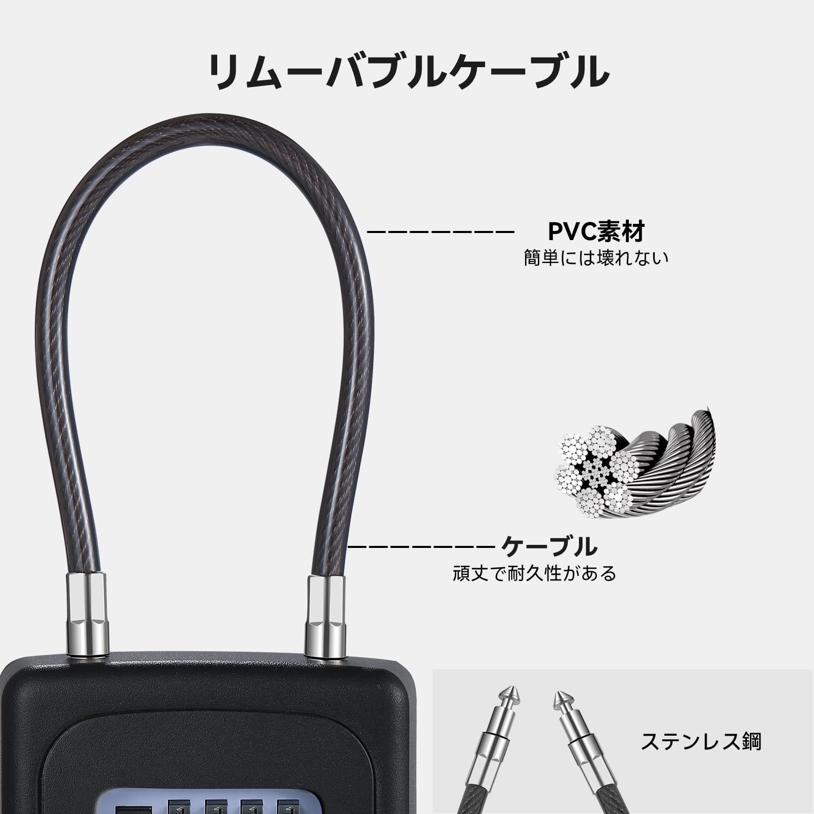 Amazon.co.jp: NAGE キーボックス 屋外 ダイヤル式 防水 4桁 暗証番号