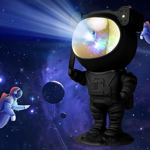 Astronaut Star Projector Galaxy Night Light, 360° Space Buddy Projector