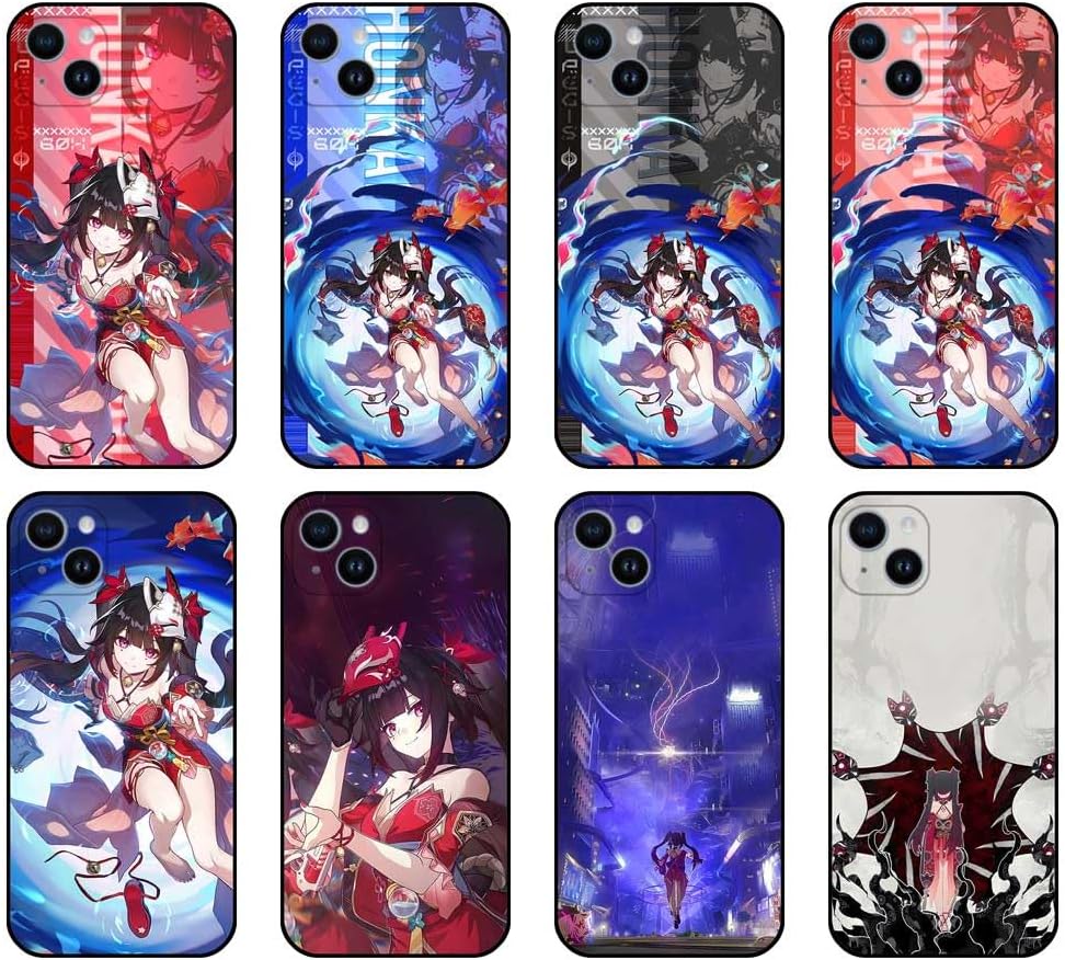 HSR Sparkle Phone Cases Star Rail Sparkle Masked Fools Kawaii Ponytails Anime Waifu Multicolor