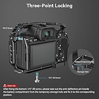 Vista 4 de SmallRig HawkLock Kit de jaula de liberación rápida para Sony Alpha 7R V/Alpha 7 IV/Alpha 7S III/Alpha 1/Alpha 7R IV/Alpha 7 V, jaula completa