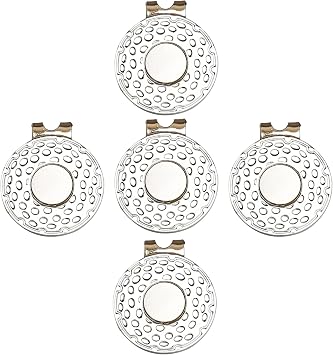 Eshan Magnetic Golf Hat Clips Ball Marker Holder Lot | Rust Resistant, Nickle Plated, Strong Magnet, Gift for Golfer