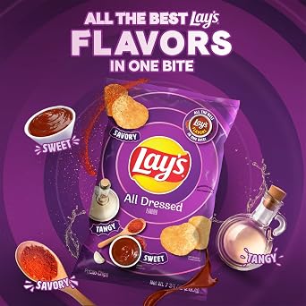 Lay's Potato Chips Variety Pack, 1 oz Bags, (21 Pack) (Packaging and Formula May Vary)