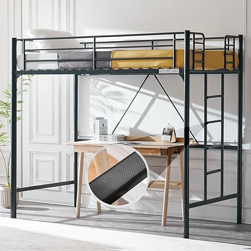 VINGLI 71 Inches Tall Loft Bed Twin Size with Flat