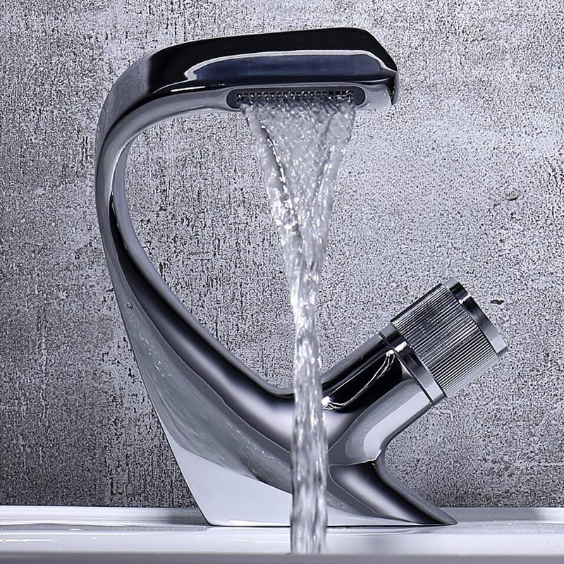 Grifo mezclador de lavabo con control monomando de agua fría y caliente