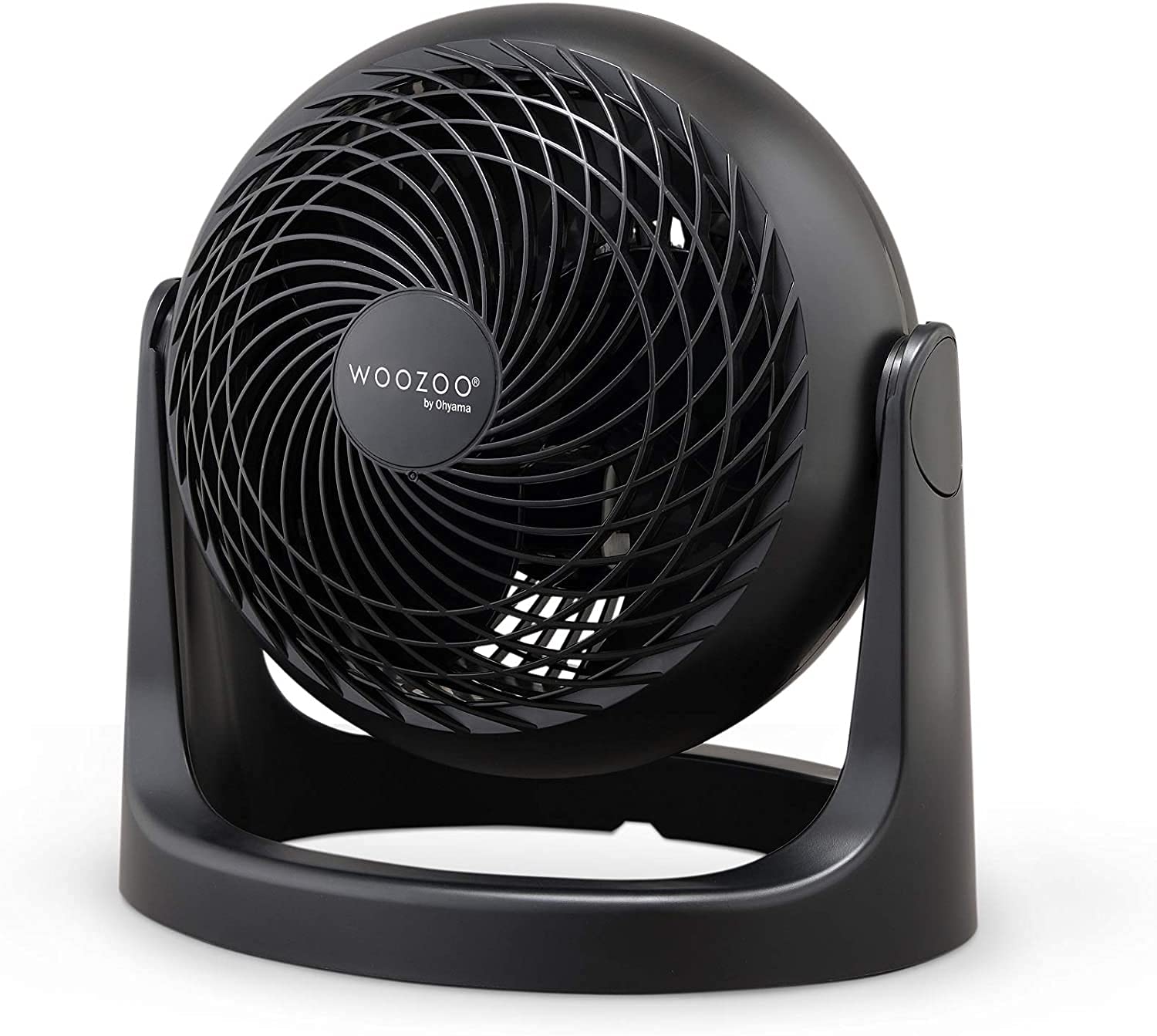 Iris Ohyama Woozoo, PCF-HE15 - Powerful and Quiet Table Fan - 30 W - with Patented 3D Impellers - 360° Rotation - 3 Speeds - For Areas up to 13 m² - Black