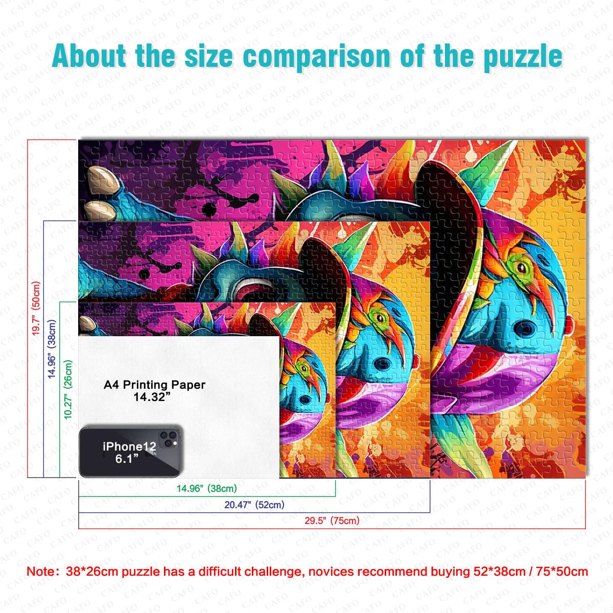Puzzle pour Adultes 2000 pièces Art Dragon Bébé Puzzle pour Jeu éducatif Défi Jouet Illustration Cadeau 27,56 po x 39,37 po pour Les 14 Ans