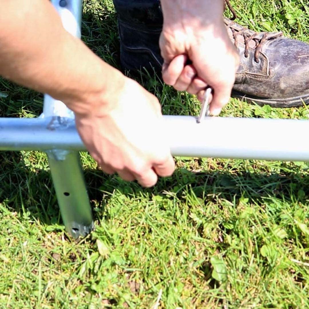 TentandTable Stainless Steel Commercial Grade R-Pin | 3.5-Inches Long with a 1-Inch Hook Width | for West Coast Frame Tents | 25 Pack