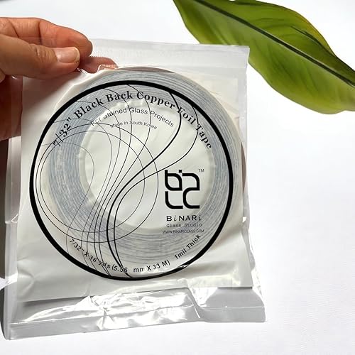 Miniatura 2 de Todo tipo de láminas de cobre para obras de vidrieras (732 lámina negra)