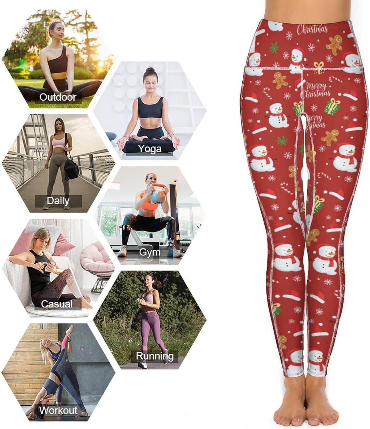 Women's High Waisted Yoga Pants Leggings with Pockets