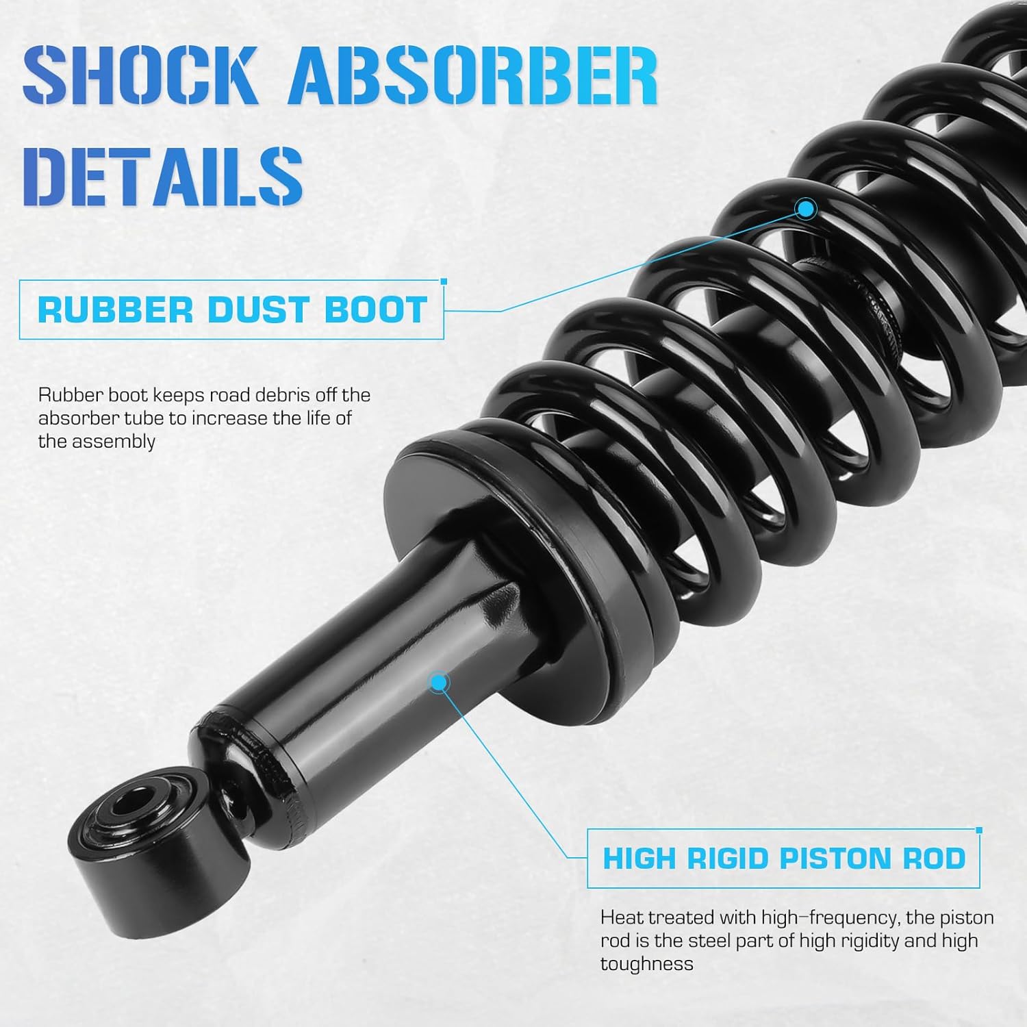 Front Struts Shocks w/Coil Springs for 1996-2002 Toyota 4Runner ONLY 3.4L V6 4x4 4WD, 1997 1998 1999 2000 2001 Strut Shock Absorbers Assembly Replace for 171351L 171351R