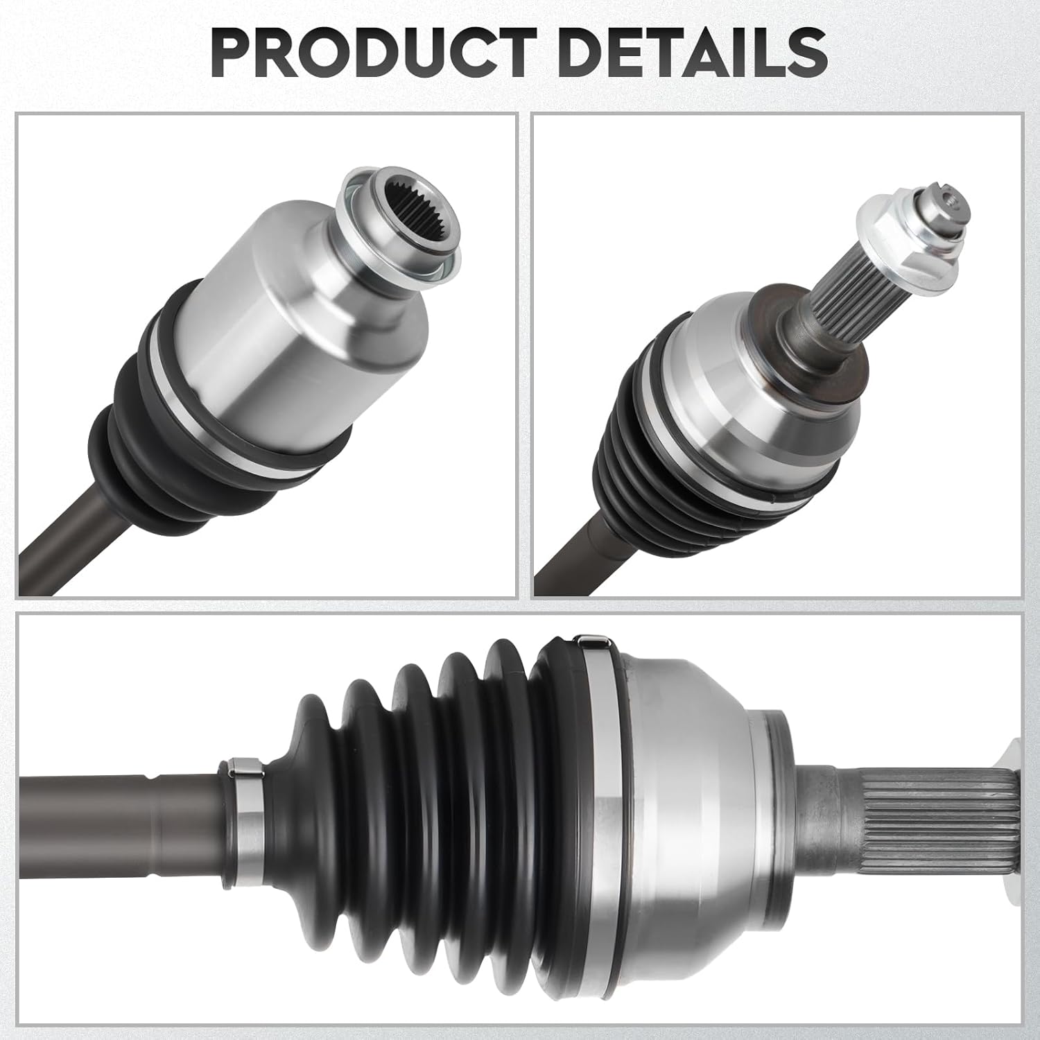 NEW Front Right CV Axle Passenger Side Shaft Assembly fits for Mazda 3 2005-2013 (From 01/06/2005) 2.0L 2.3L 2.5L, for Mazda 5 2006-2010&2012-2015 2.3L 2.5L (Manual Trans Only), for 66-8227