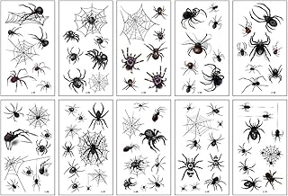 Calcomanías temporales de tatuaje de araña de...