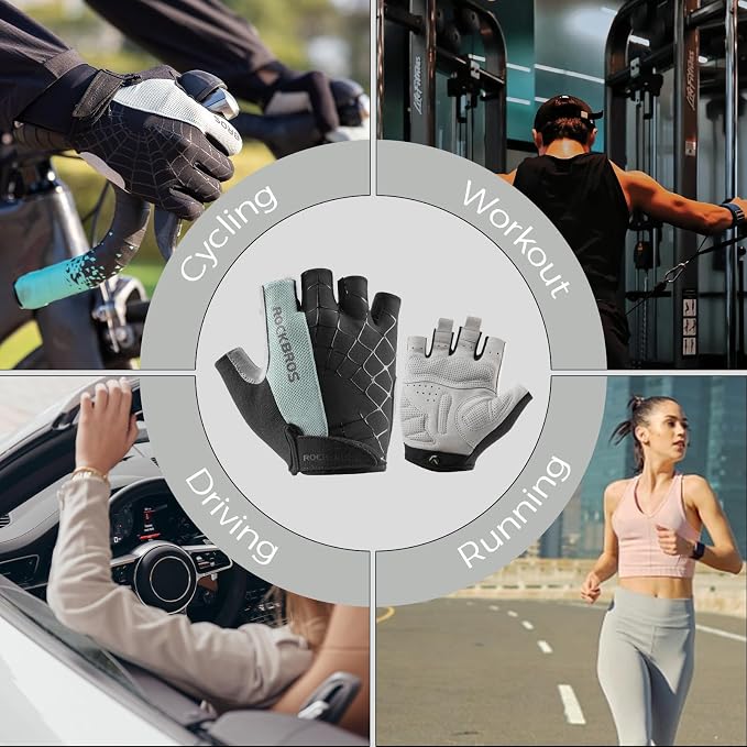 Guantes para Ciclismo ROCKBROS MTB Road SBR Antideslizantes miniatura 6
