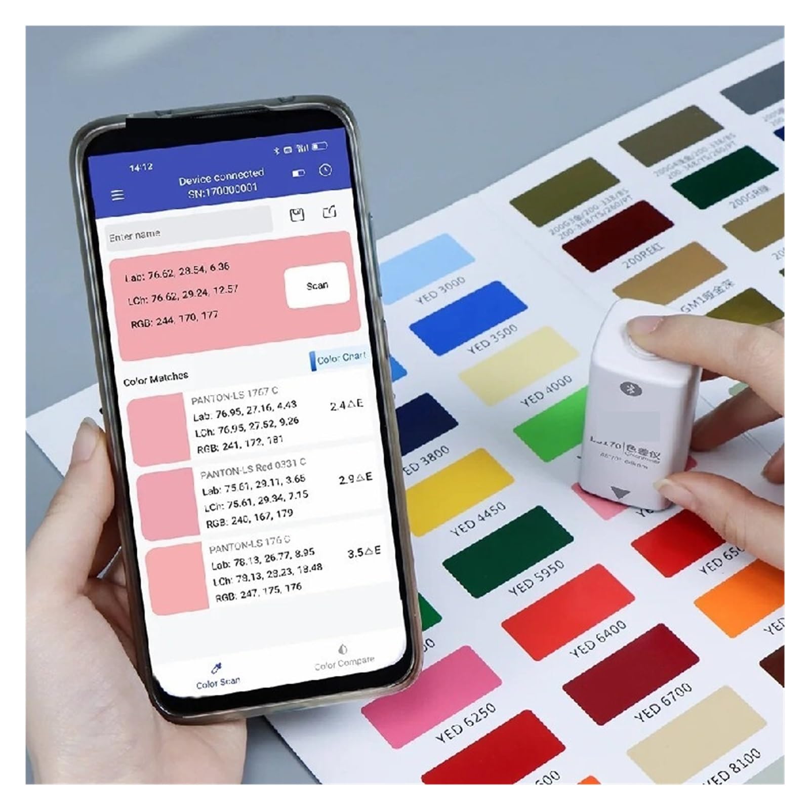 Espectrofotómetro, Instrumento De Medición Electrónico Del Colorímetro PDA LS171 Para La Y Comparación Color