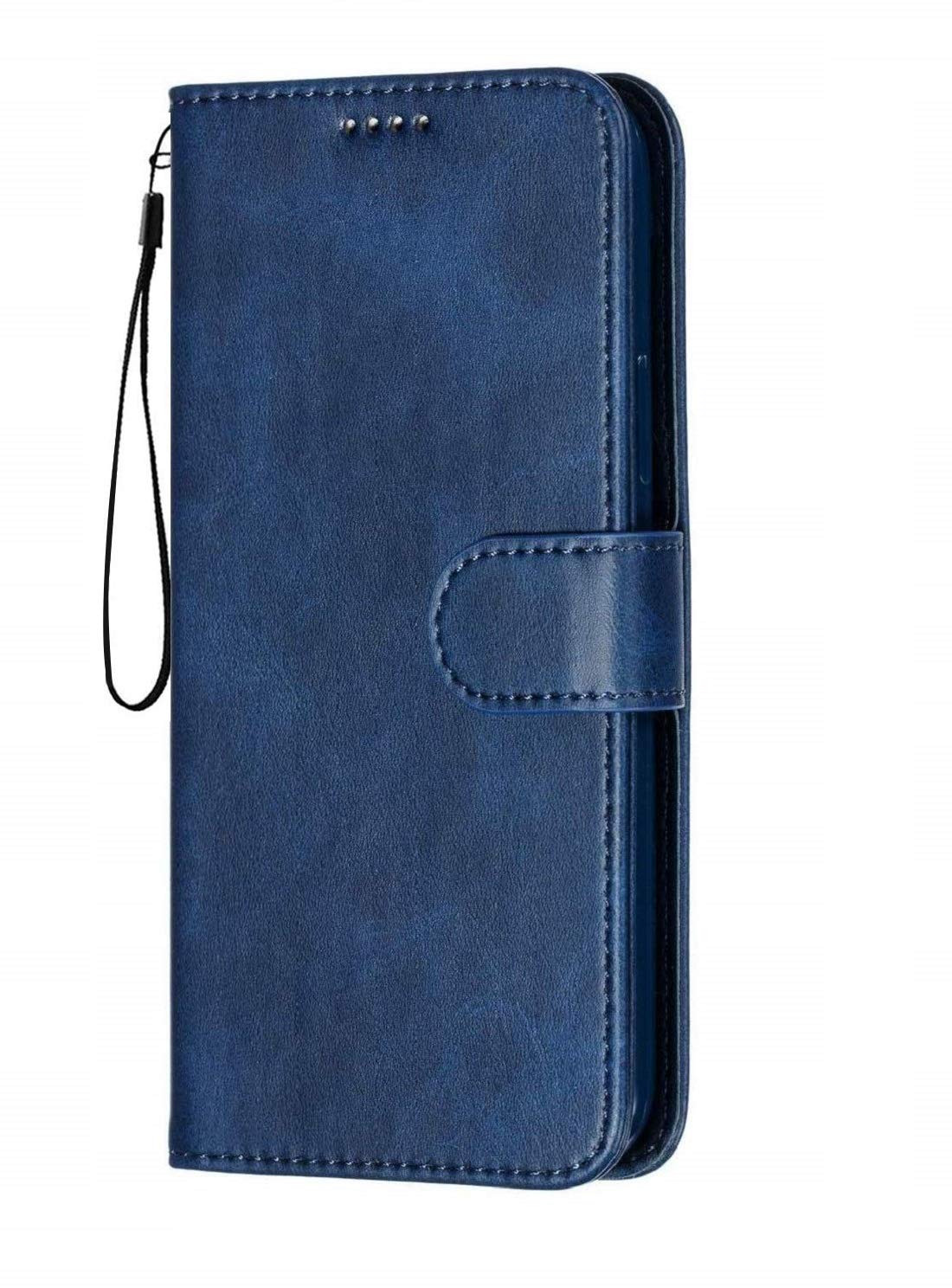 COVERBLACK Vintage Leather Flip Cover for Samsung Galaxy M 12 - SM-M127F - Navy Blue (B091VYJB7Q) Amazon Price History, Amazon Price Tracker