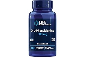 Life Extension D, L-Phenylalanine Capsules: Mood and Neurotransmitter Support