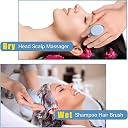 SILENCIO Hair Scalp Massager Shampoo Brush with Soft Silicone Bristles for Hair Care, Head Relaxation, Anti Dandruff, Exfoliating and Hair Growth with Scalp Care Manual Head Massager (Blue) gallery image