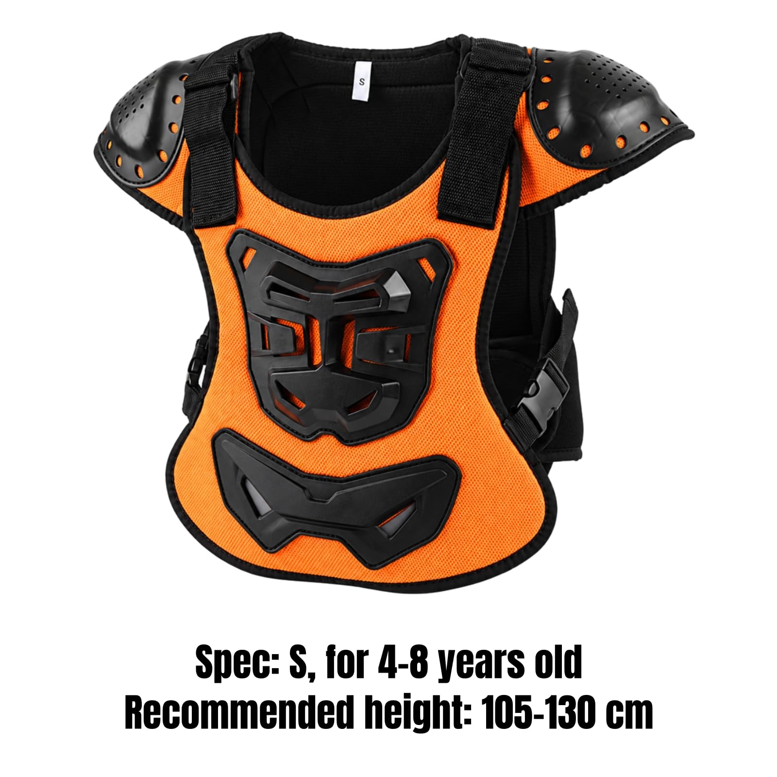 Protezione Pettorale per Bambini Antiurto Gilet Protettivo con Spalline Regolabili Polyvalent Pettorina Protettiva per Ciclismo, Pattinaggio a Rotelle